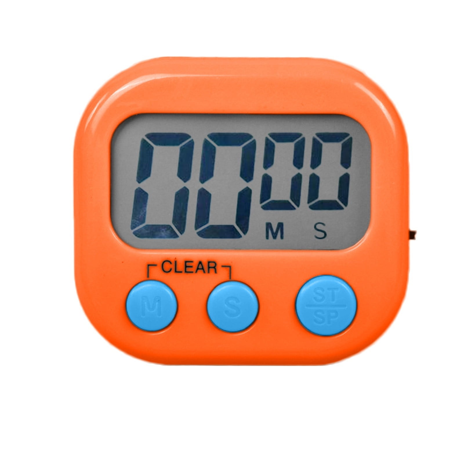 Countdown Timer, Convenience Small Visual Magnetic Timer, Digital Countdown Counter Timer with Function, Portable Alarming Led Display Timers, for Home, Offices, Study Orange - Image 2