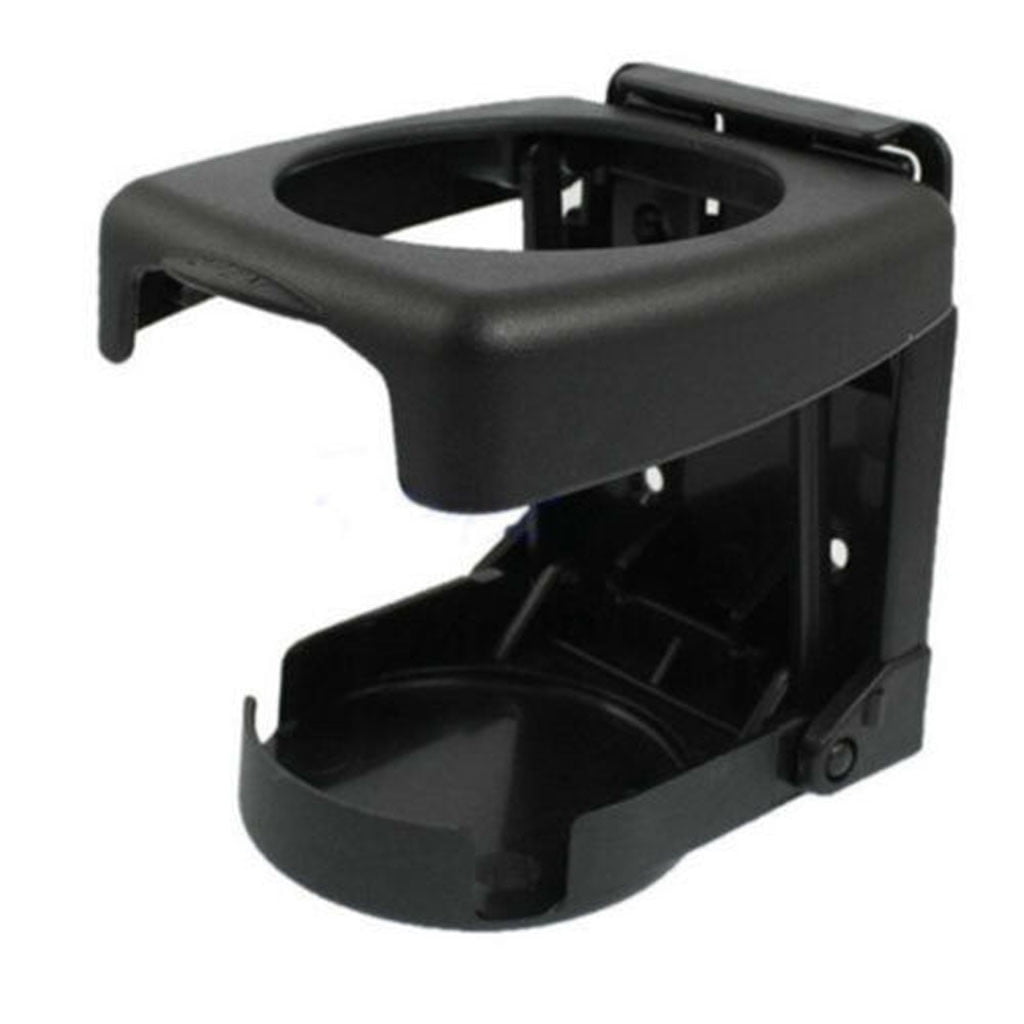 Fold-Up Drink Holder, Folding Automotive Cup Holders, Universal Car VAN Folding Cup Drink Holders, Beverage Stand Rack, Vehicle Marine RV Cup Rack, for Car Truck Boat Van Black - Image 2