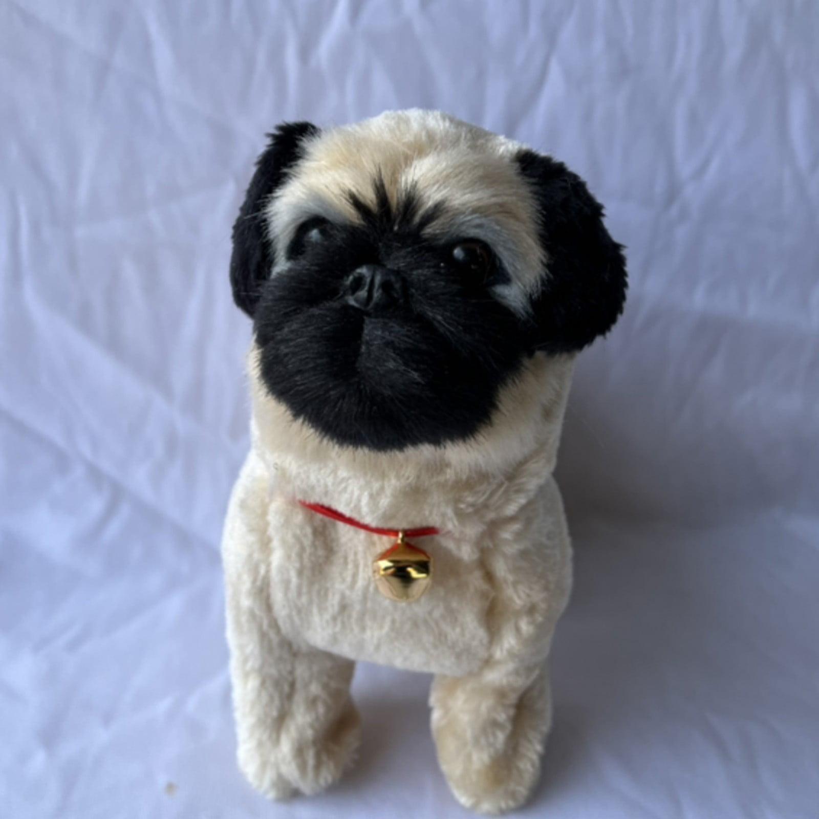 Simulation Dog Toy, Lifelike Stuffed Interactive Pet Toy, Stuffed Animals Electronic Puppy with Sound & Movable Limbs, for Birthday Party Holiday Gift Home Decor Beige - Image 2