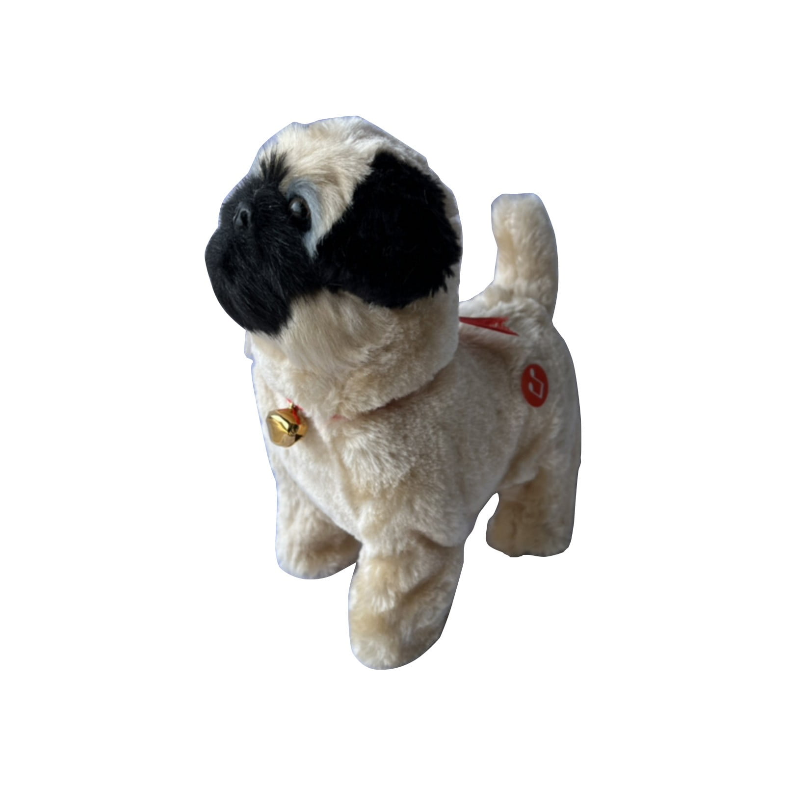 Simulation Dog Toy, Lifelike Stuffed Interactive Pet Toy, Stuffed Animals Electronic Puppy with Sound & Movable Limbs, for Birthday Party Holiday Gift Home Decor Beige - Image 3