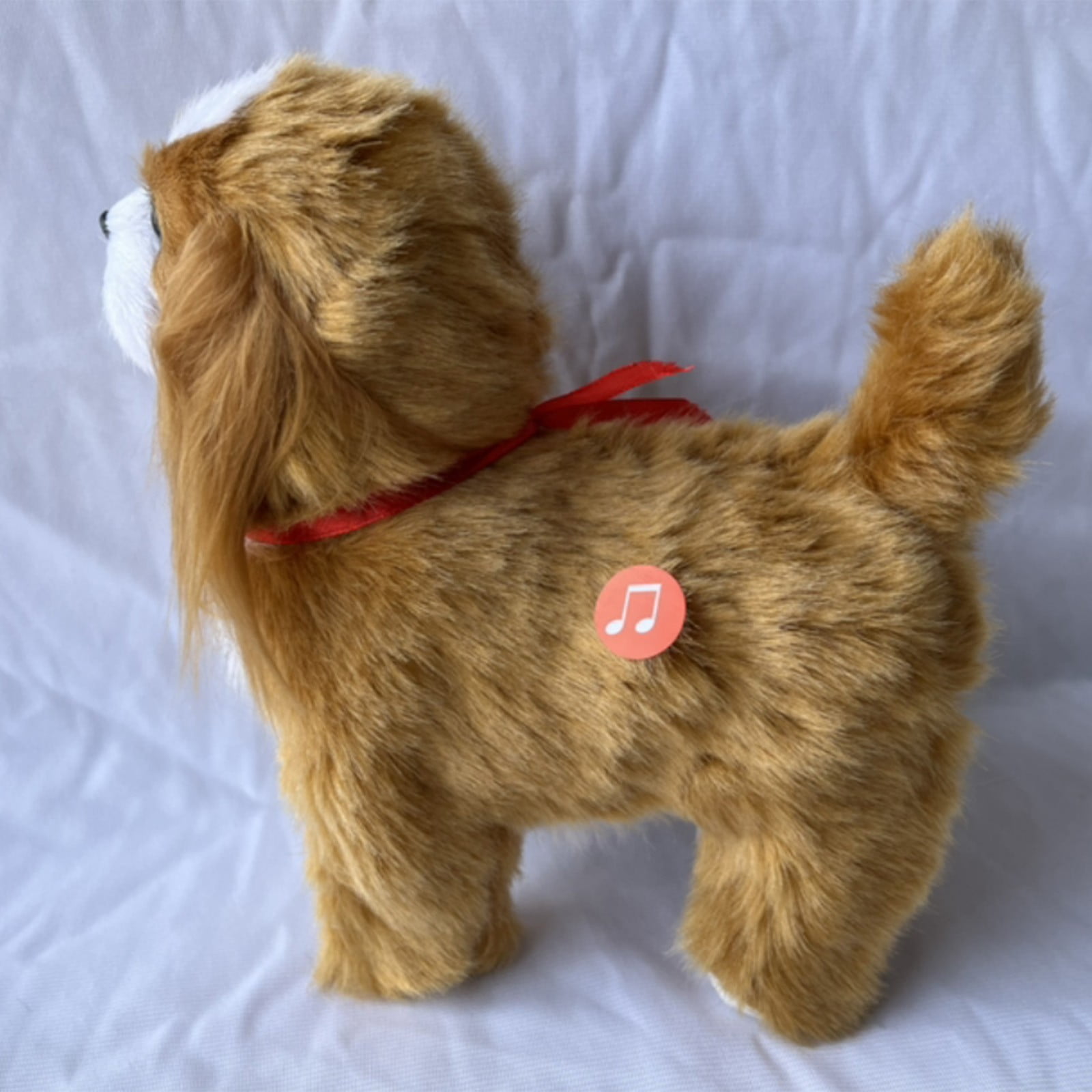 Simulation Dog Toy, Lifelike Stuffed Interactive Pet Toy, Stuffed Animals Electronic Puppy with Sound & Movable Limbs, for Birthday Party Holiday Gift Home Decor Brown - Image 2