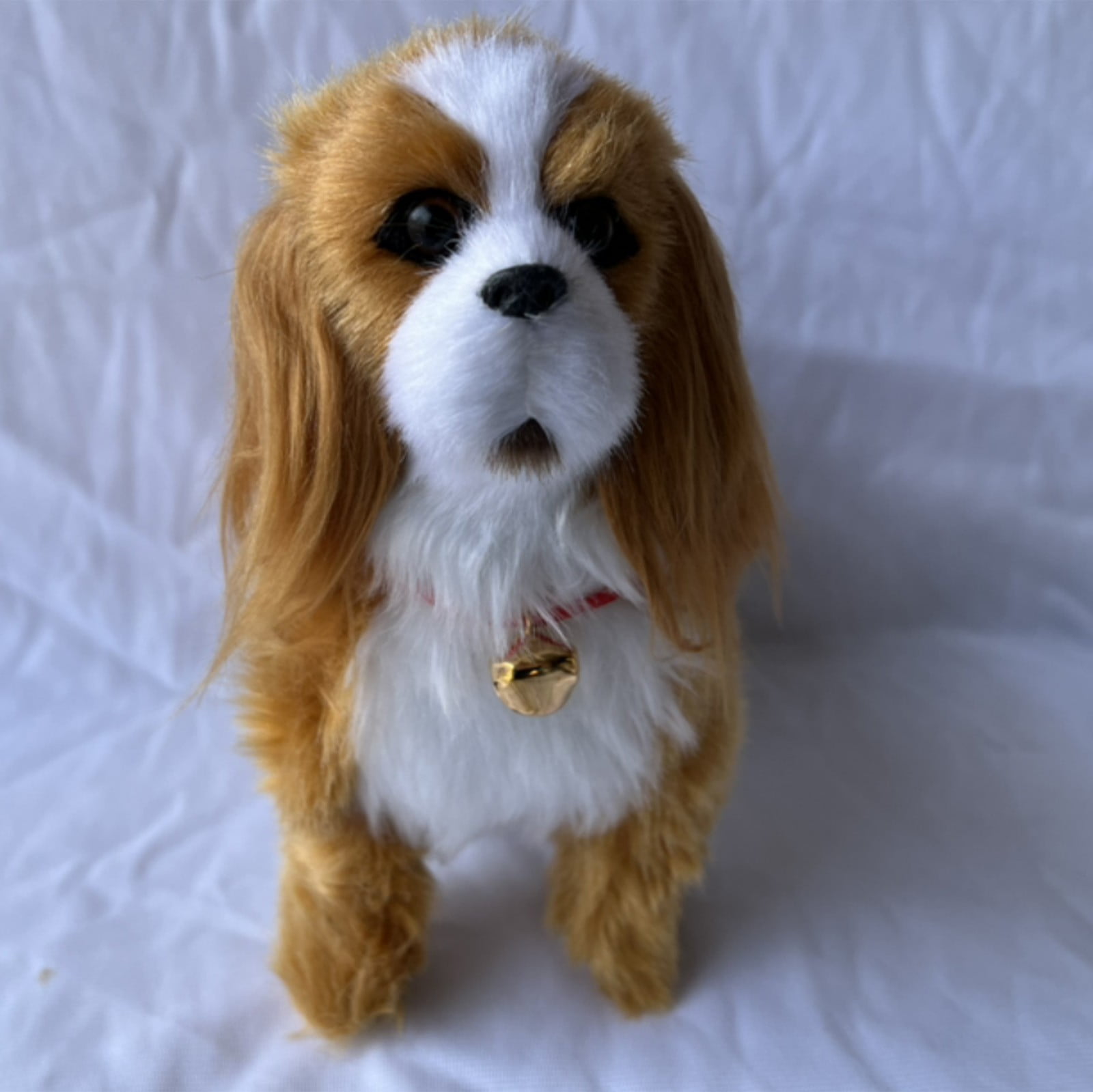 Simulation Dog Toy, Lifelike Stuffed Interactive Pet Toy, Stuffed Animals Electronic Puppy with Sound & Movable Limbs, for Birthday Party Holiday Gift Home Decor Brown - Image 4