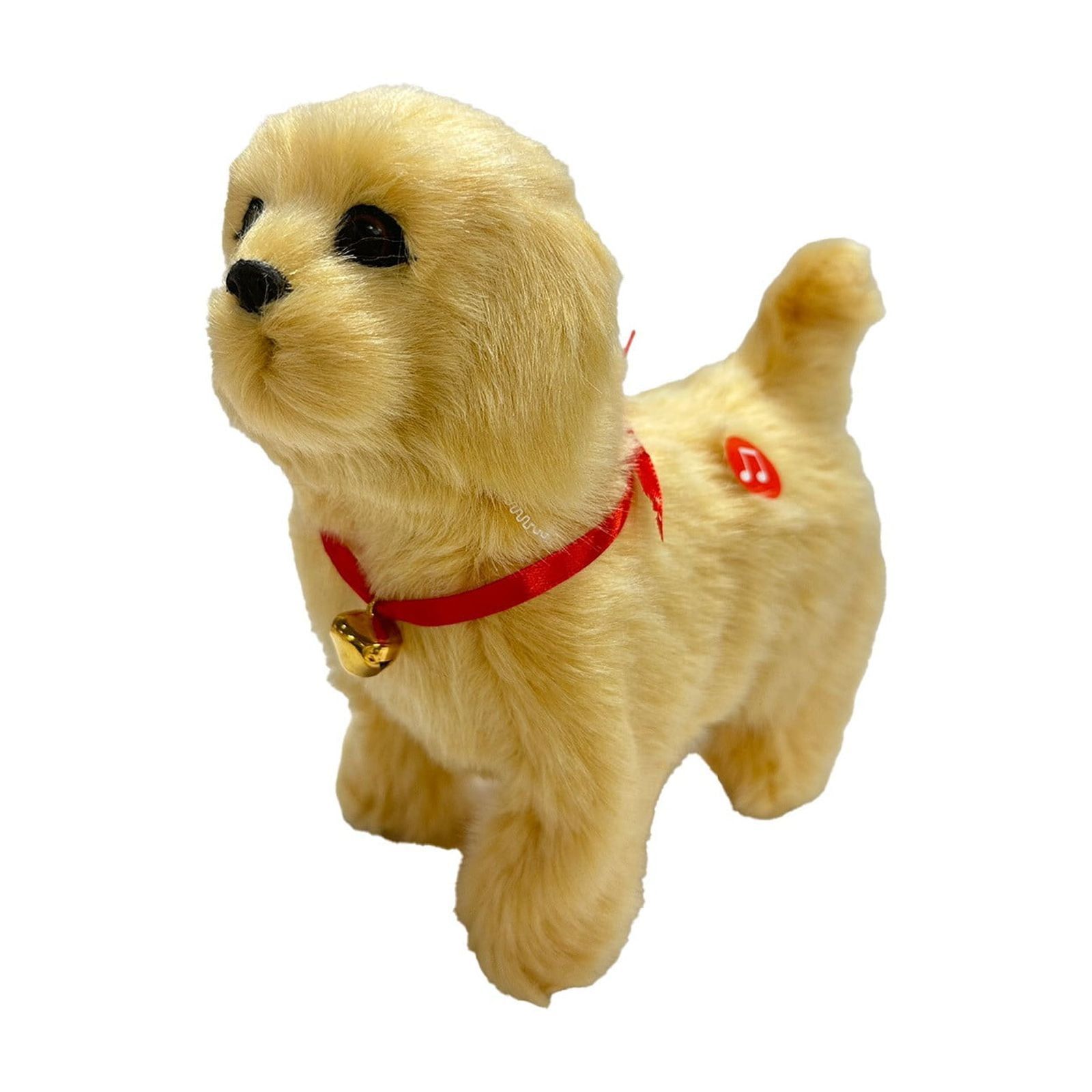 Simulation Dog Toy, Lifelike Stuffed Interactive Pet Toy, Stuffed Animals Electronic Puppy with Sound & Movable Limbs, for Birthday Party Holiday Gift Home Decor Glod - Image 3
