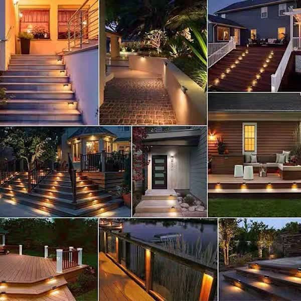 Set of 4 outdoor solar lights, waterproof LED lights for outdoor use - Image 3