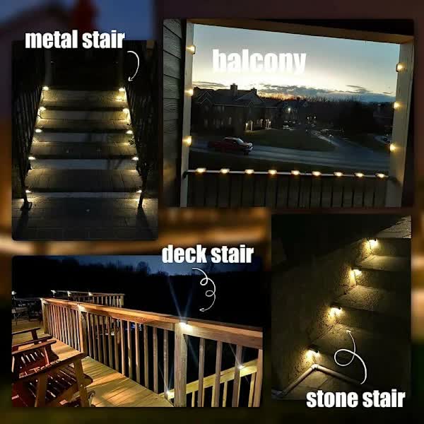 Set of 4 outdoor solar lights, waterproof LED lights for outdoor use - Image 4