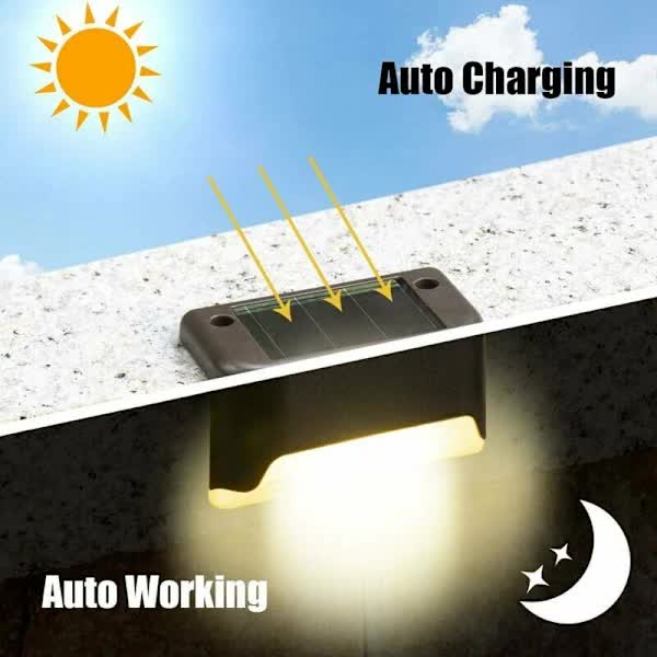 Set of 4 outdoor solar lights, waterproof LED lights for outdoor use - Image 5