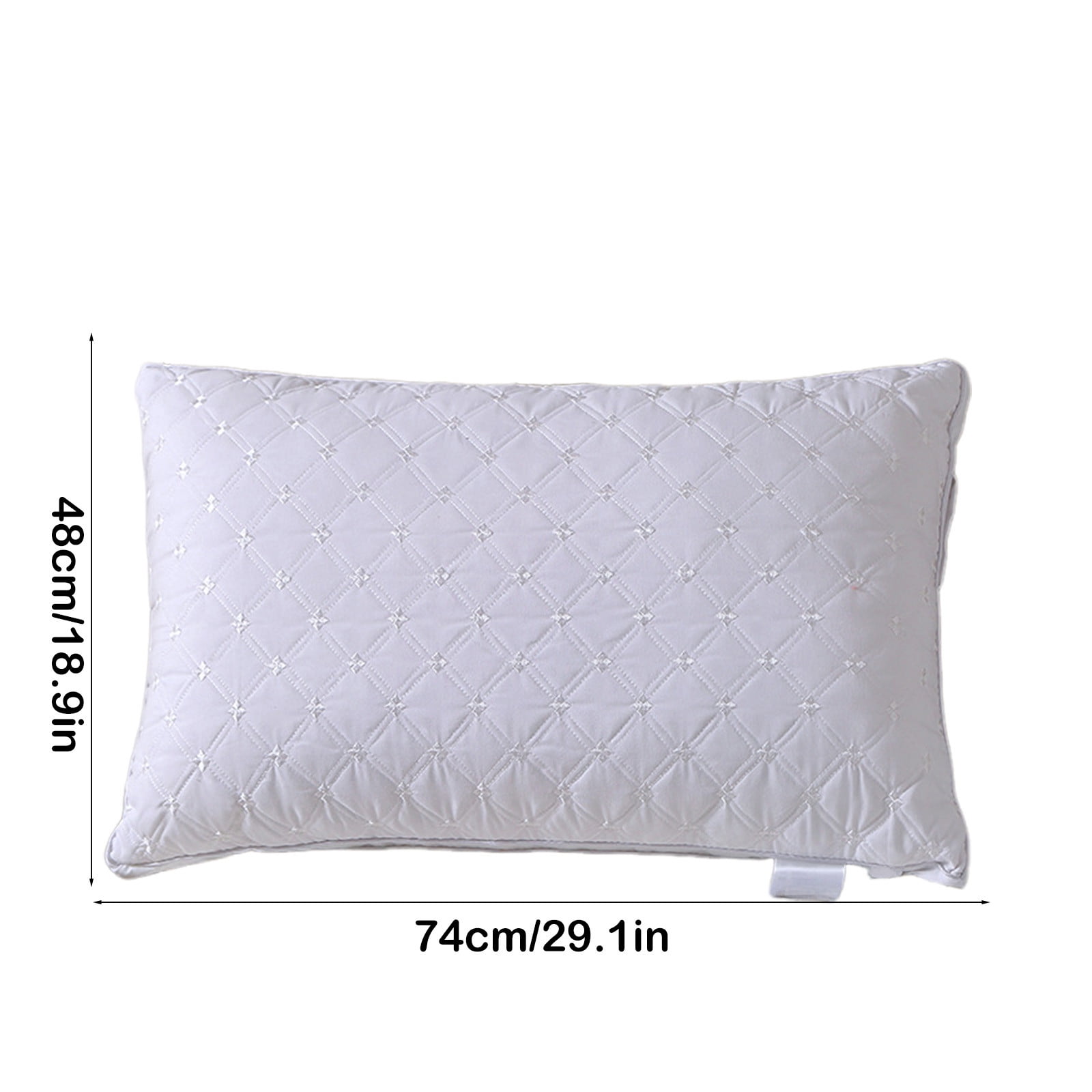 Pillows for Sleeping (1-Pack), Luxury Hotel Pillows Queen Size, Bed Pillows for Side and Back Sleeper, Hotel Luxury Pillow, Supportive Breathable Down Alternative Gusseted Pillow White - Image 2