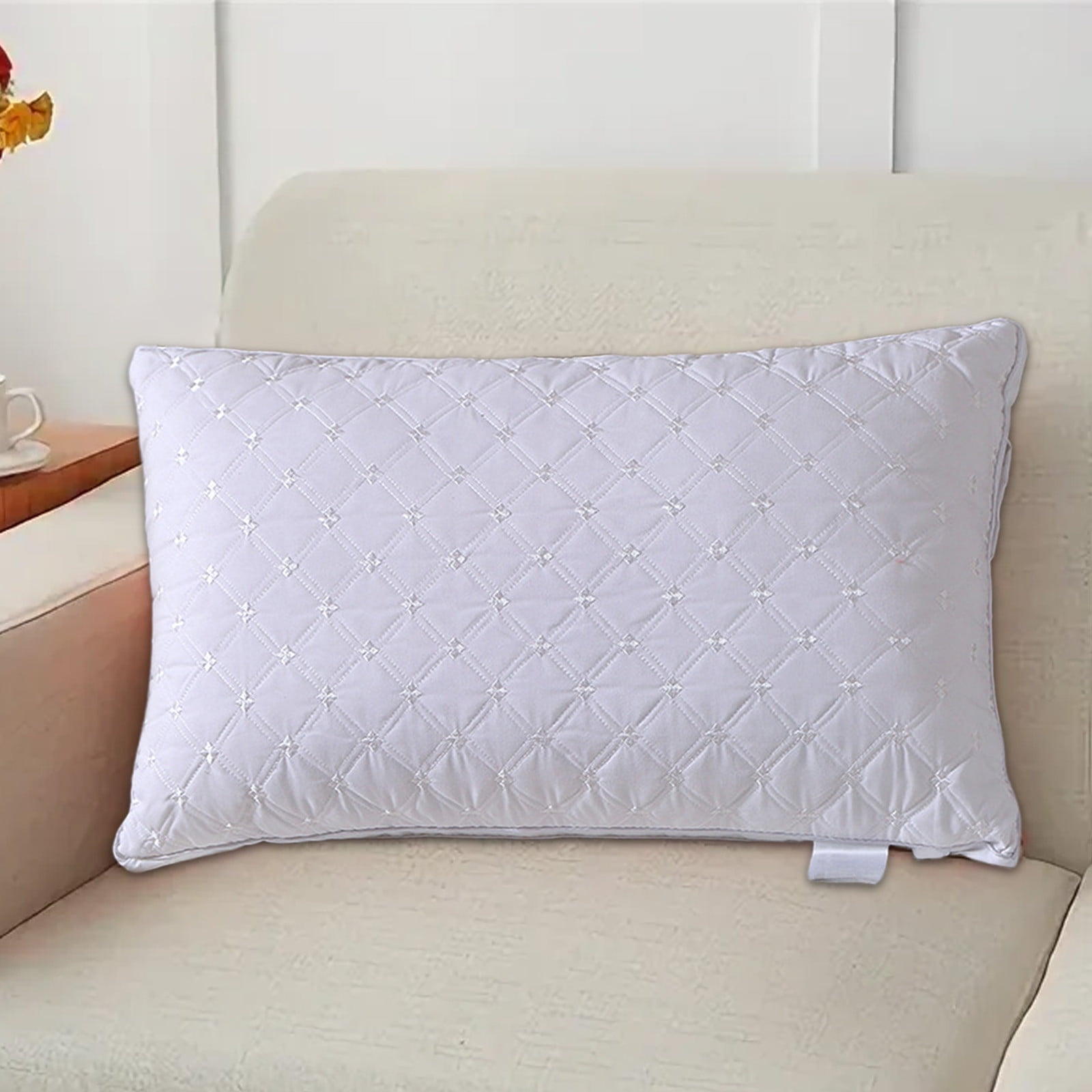 Pillows for Sleeping (1-Pack), Luxury Hotel Pillows Queen Size, Bed Pillows for Side and Back Sleeper, Hotel Luxury Pillow, Supportive Breathable Down Alternative Gusseted Pillow White - Image 5