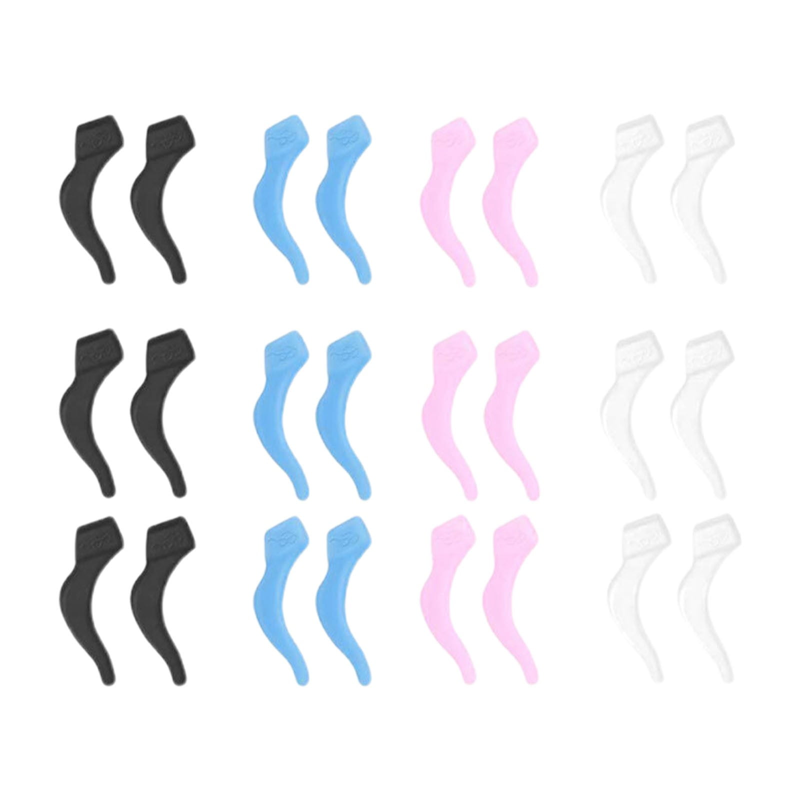 24Pcs Silicone Slip Ear Hook,Eyeglass Retainer,Anti Slip Ear Grips Hook,Comfortable and Durable Glasses Accessories for Sports,Reading,Outdoor Activities,and Daily Use,A C - Image 1