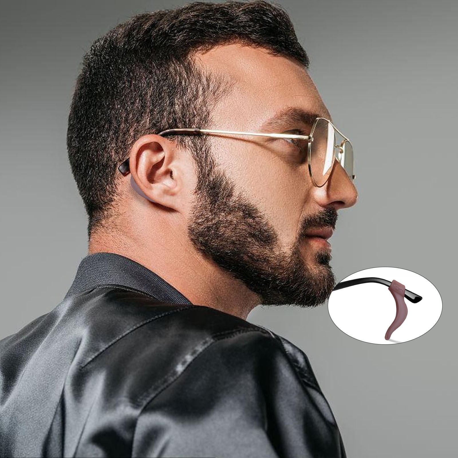 24Pcs Silicone Slip Ear Hook,Eyeglass Retainer,Anti Slip Ear Grips Hook,Comfortable and Durable Glasses Accessories for Sports,Reading,Outdoor Activities,and Daily Use,A I - Image 5