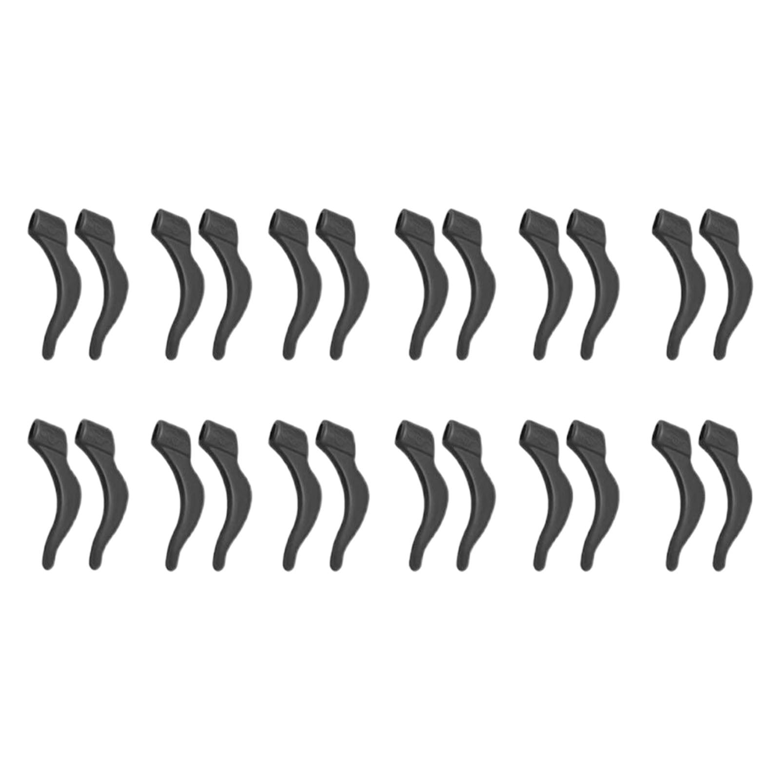 24Pcs Silicone Slip Ear Hook,Eyeglass Retainer,Anti Slip Ear Grips Hook,Comfortable and Durable Glasses Accessories for Sports,Reading,Outdoor Activities,and Daily Use,A J - Image 1