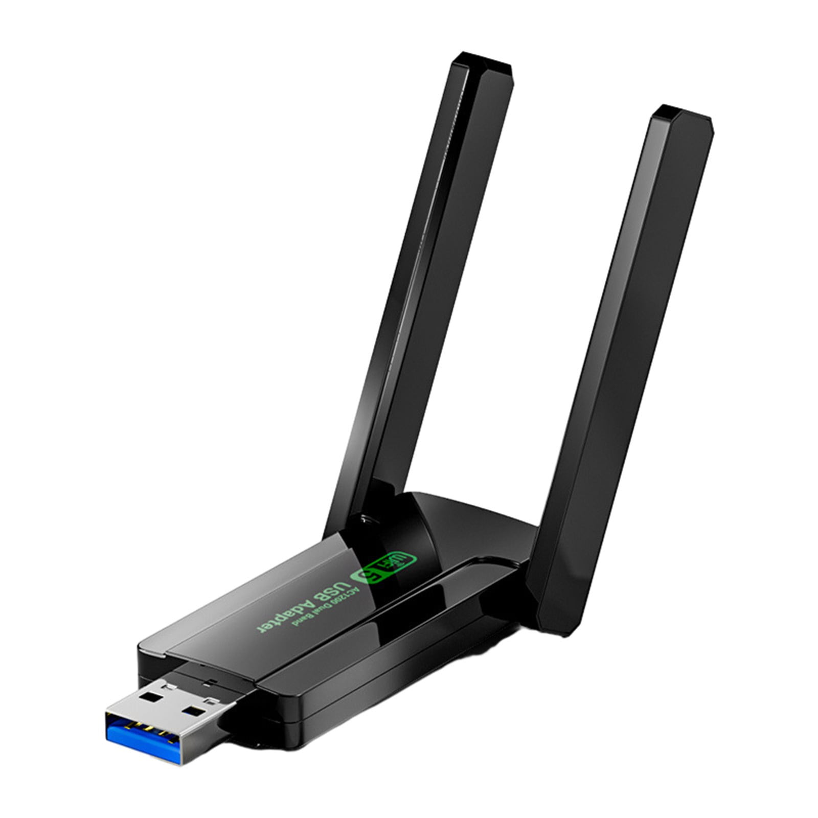 WiFi Extender, WiFi Range Extender, 1300M 2.4G/5G Wireless Internet Booster, Wireless Signal Booster Repeater Internet WiFi, USB WiFi Adapter, for Home, USB Interface Black - Image 3