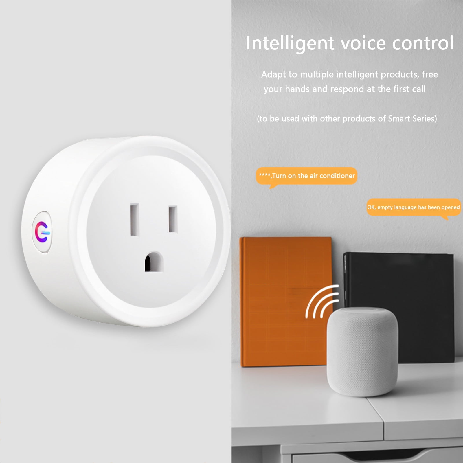 Smart Plug, WiFi Smart Plugs, Smart Outlet Timer with APP Remote Control, 2.4GHz Wi-Fi Only,Voice Control, No Hub Required, Timer and Schedule Function White - Image 4
