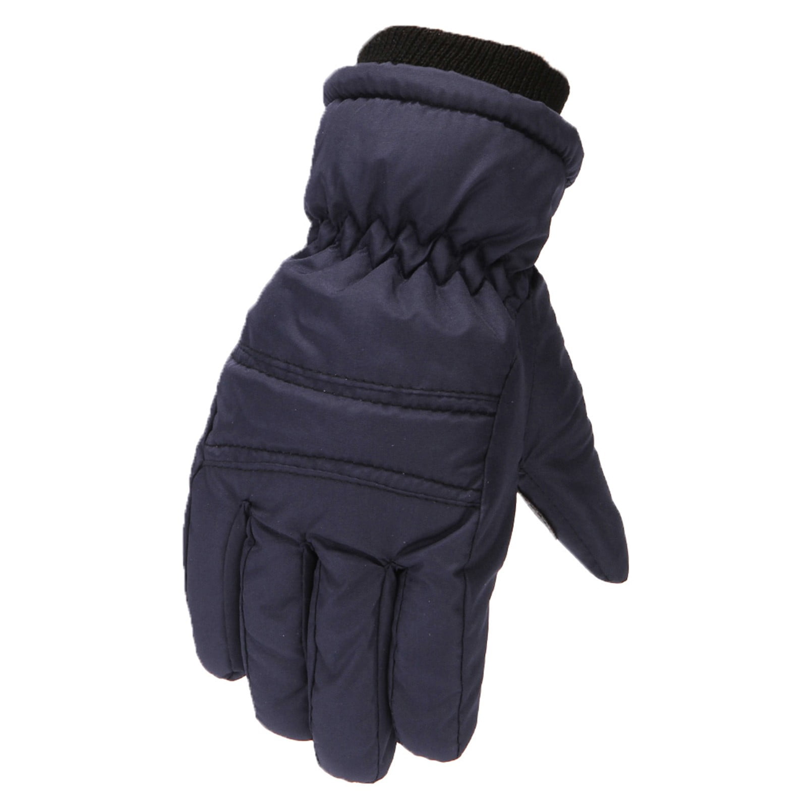 GXWEA 2T Gloves Kids Waterproof Gloves Kids Gloves Winter Gloves Thick Gloves Stretchy Warm Gloves Boys Girls 6-11 Year 4-8 Year AHA1 kids snow gloves Navy - Image 5