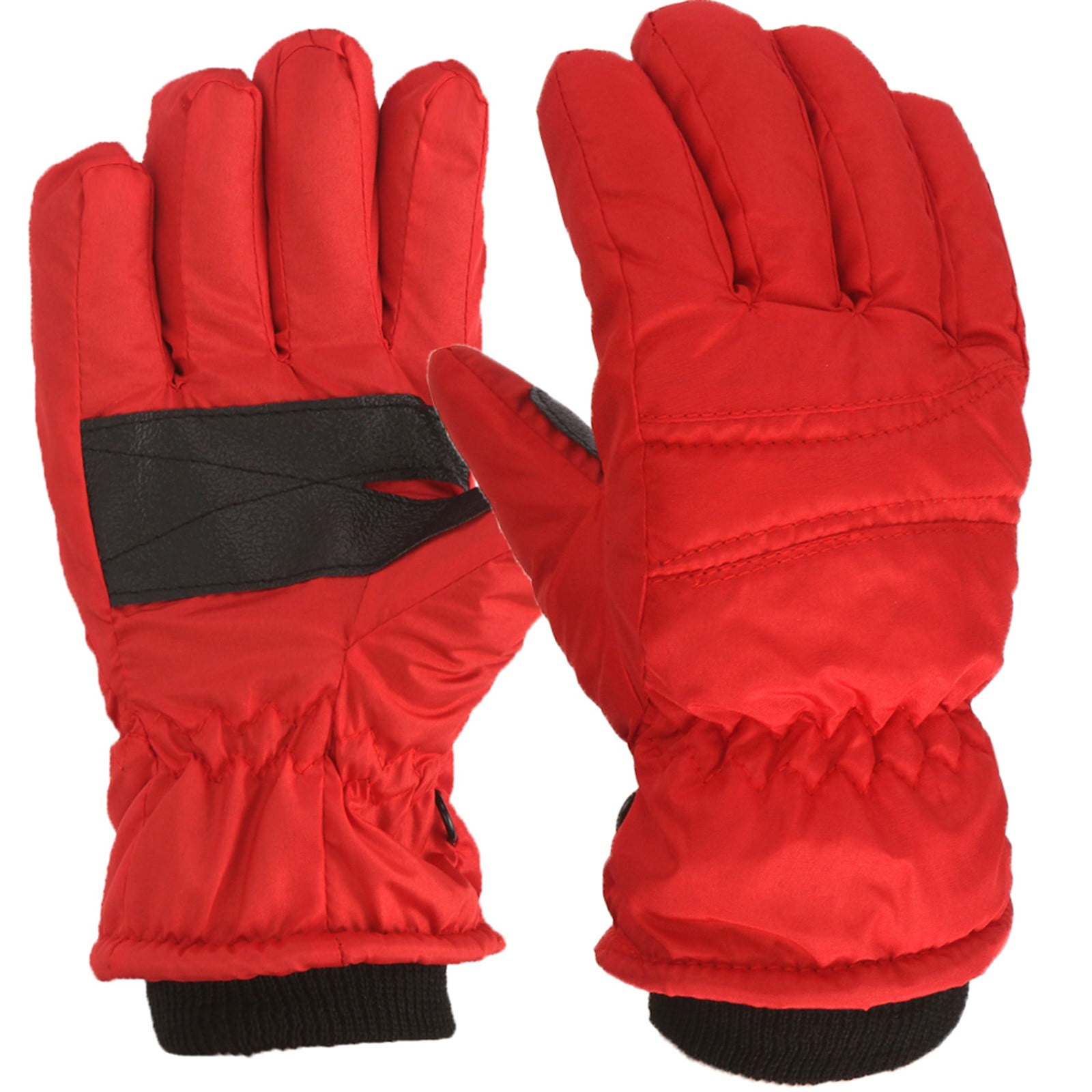 GXWEA 2T Gloves Kids Waterproof Gloves Kids Gloves Winter Gloves Thick Gloves Stretchy Warm Gloves Boys Girls 6-11 Year 4-8 Year AHA1 kids snow gloves Red - Image 2
