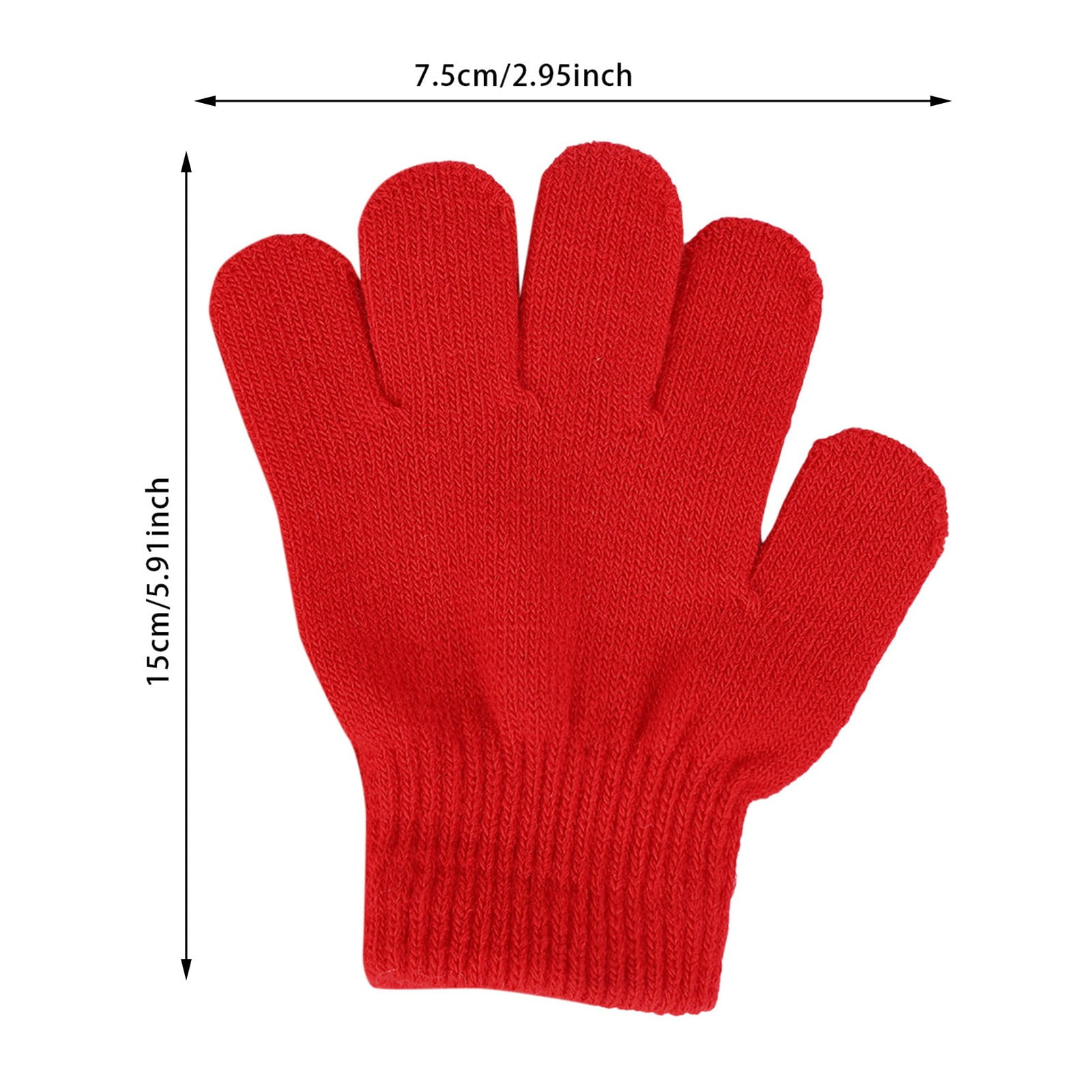 GXWEA 2T Gloves Kids Waterproof Gloves Kids Gloves Winter Gloves Thick Gloves Stretchy Warm Gloves Boys Girls 6-11 Year 5-12 years AHA3 kids snow gloves Black - Image 3
