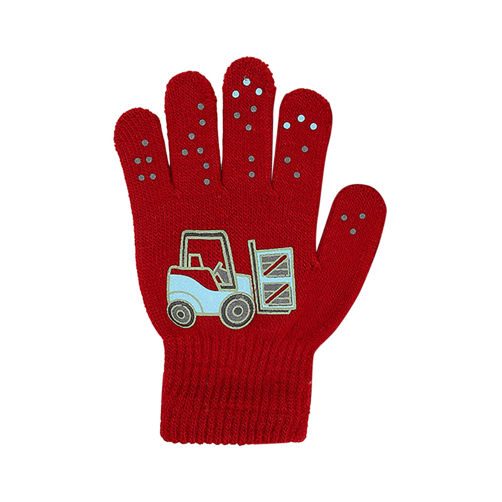 GXWEA 2T Gloves Kids Waterproof Gloves Kids Gloves Winter Gloves Thick Gloves Stretchy Warm Gloves Boys Girls 6-11 Year 5-12 years AHA4 kids snow gloves Red - Image 1