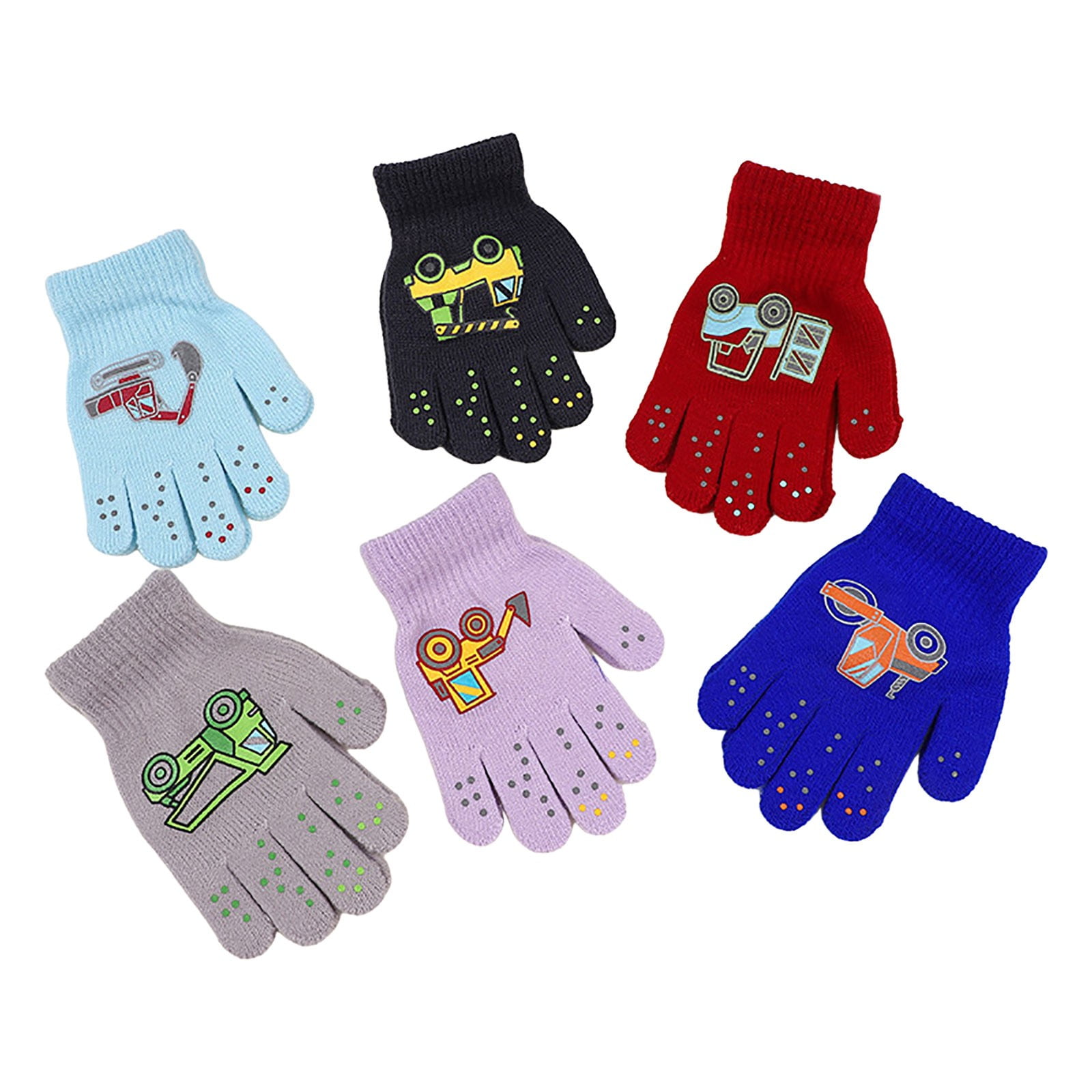 GXWEA 2T Gloves Kids Waterproof Gloves Kids Gloves Winter Gloves Thick Gloves Stretchy Warm Gloves Boys Girls 6-11 Year 5-12 years AHA4 kids snow gloves Red - Image 5