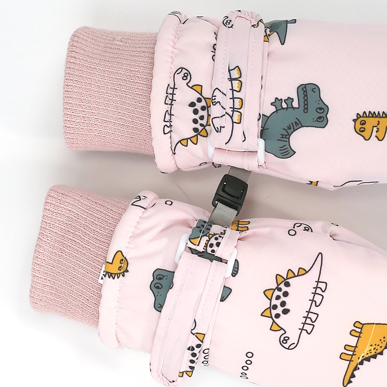 GXWEA 2T Gloves Kids Waterproof Gloves Kids Gloves Winter Gloves Thick Gloves Stretchy Warm Gloves Boys Girls 6-11 Year 4-8 Years AHA5 kids snow gloves Pink - Image 6