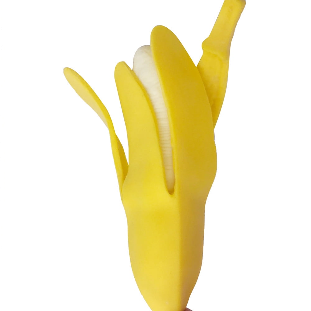 Banana Stress Ball, Soft Simulation Banana Fruit Squeezed Toys, Stretchy Banana Stress Ball Sensory Toys for Birthday Party Holiday Christmas Gift 1PC - Image 6