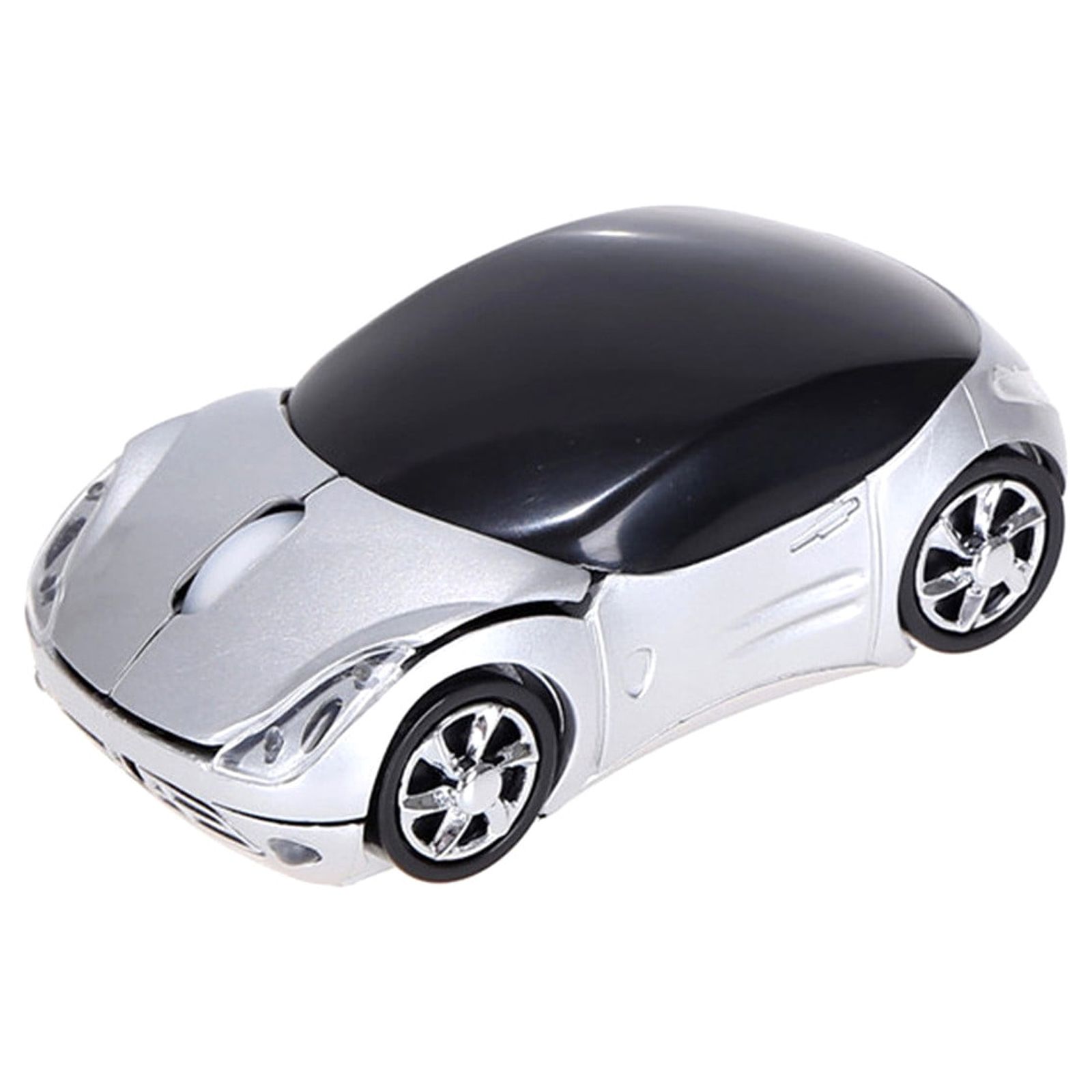 2.4G Wireless Mouse, Cute Car Mouse, 2.4G Wireless (10m Range) and USB Plug and Play, 1200DPI Optical Tracking, for PC Computer Laptop Tablet, with LED Light Pink - Image 4