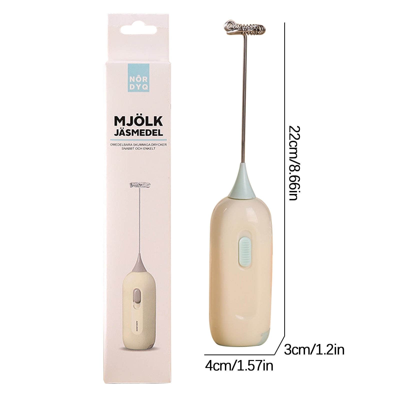 Handheld Stirrer, Electrical Stainless Steel Battery Operated Coffee Stirrer, Milk Frother Coffee Egg Mixers for Crafts Tumbler, DIY Making A - Image 3