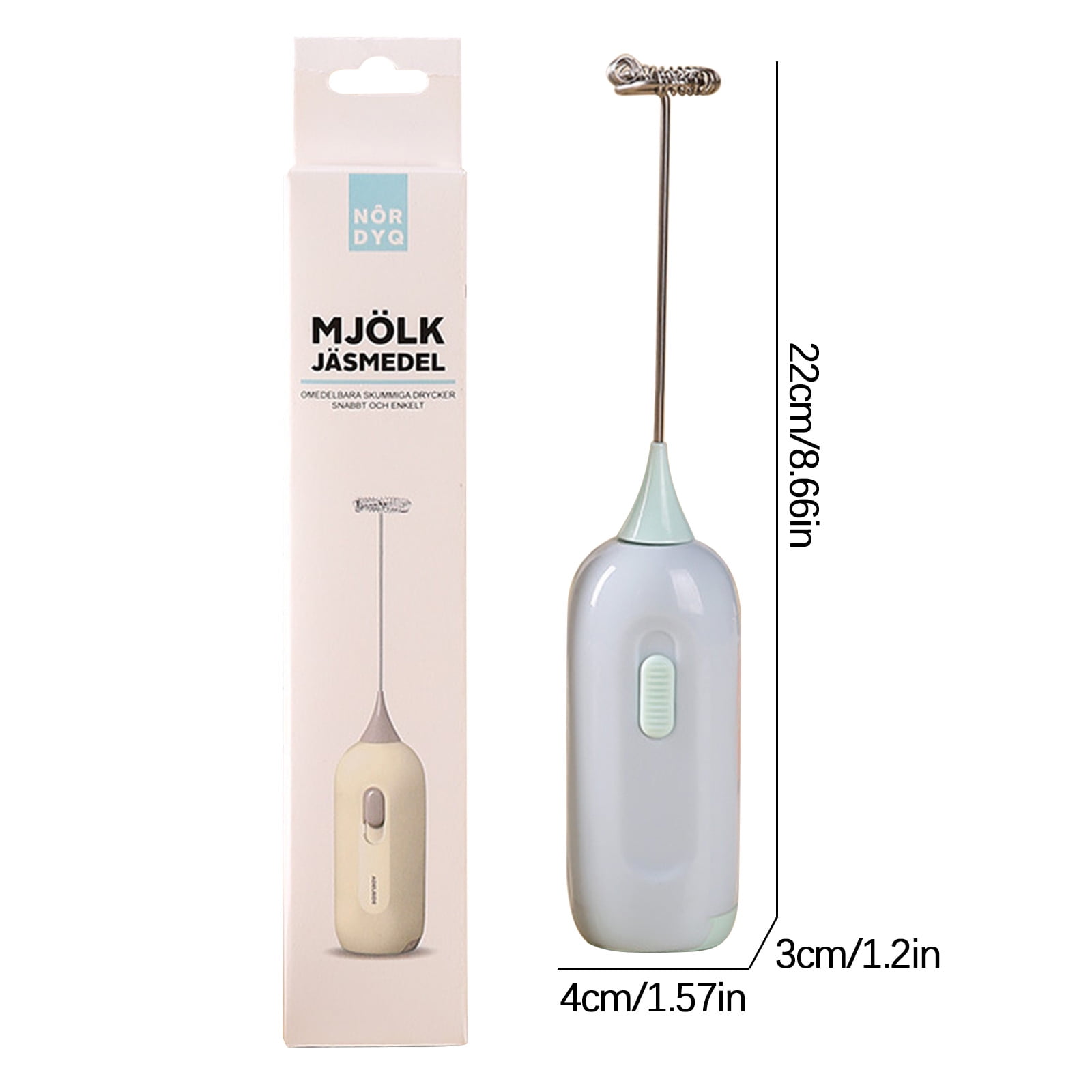 Handheld Stirrer, Electrical Stainless Steel Battery Operated Coffee Stirrer, Milk Frother Coffee Egg Mixers for Crafts Tumbler, DIY Making B - Image 3