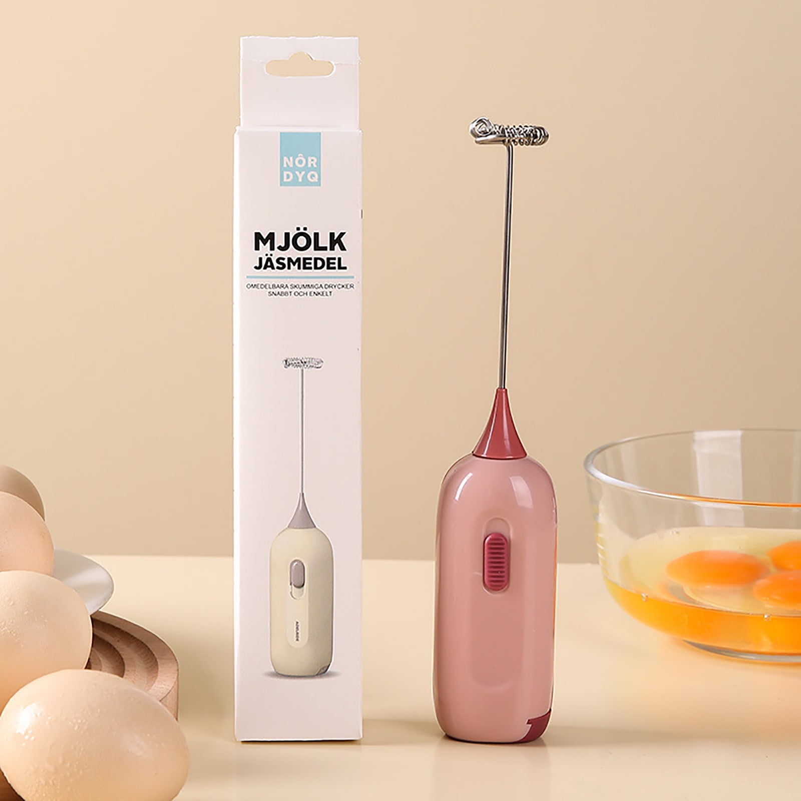 Handheld Stirrer, Electrical Stainless Steel Battery Operated Coffee Stirrer, Milk Frother Coffee Egg Mixers for Crafts Tumbler, DIY Making D - Image 1