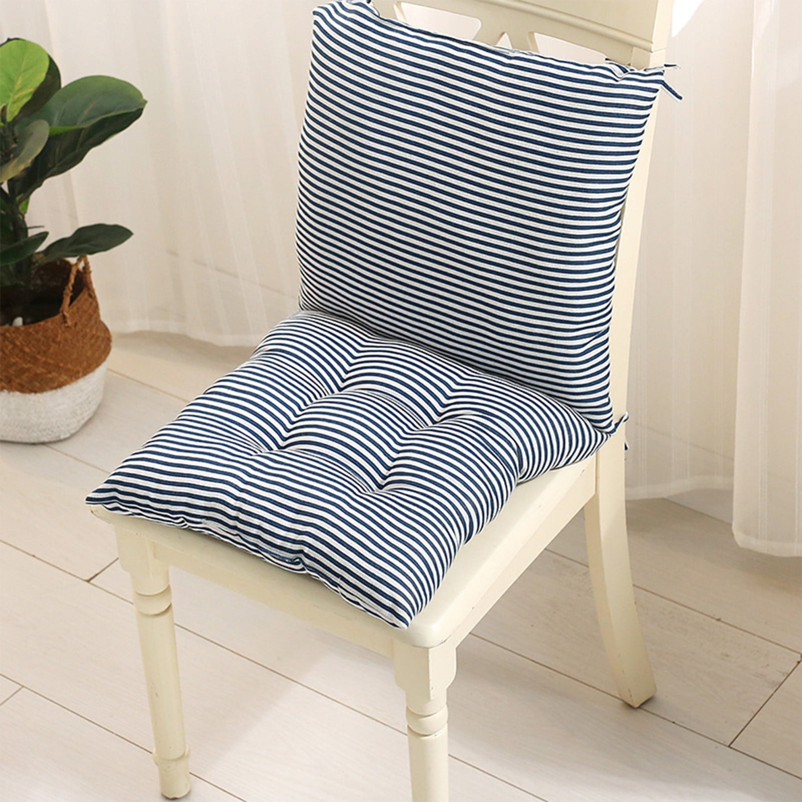 High Back Chair Cushions with Ties, 15.7