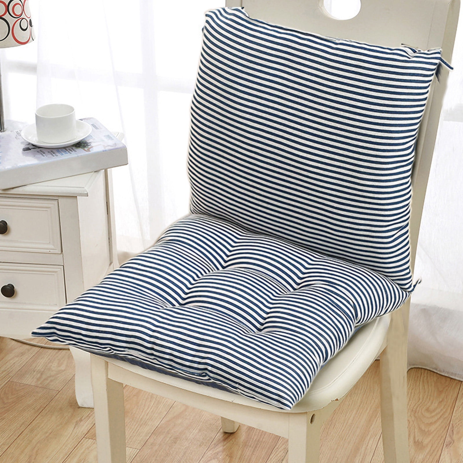 High Back Chair Cushions with Ties, 15.7