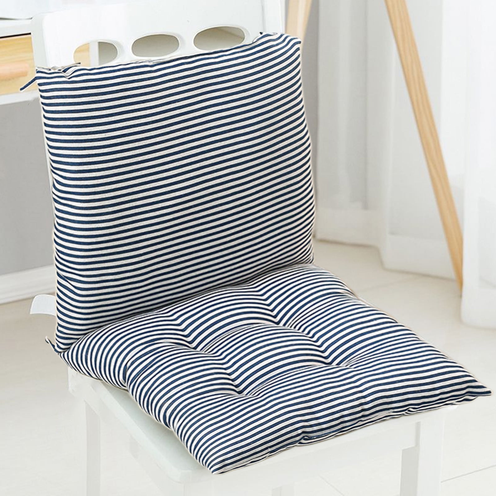High Back Chair Cushions with Ties, 15.7