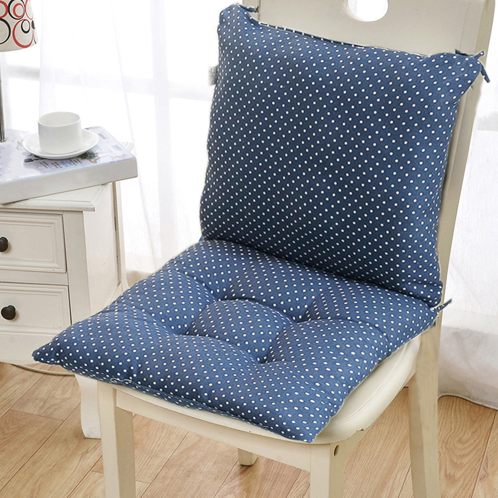 High Back Chair Cushions with Ties, 15.7