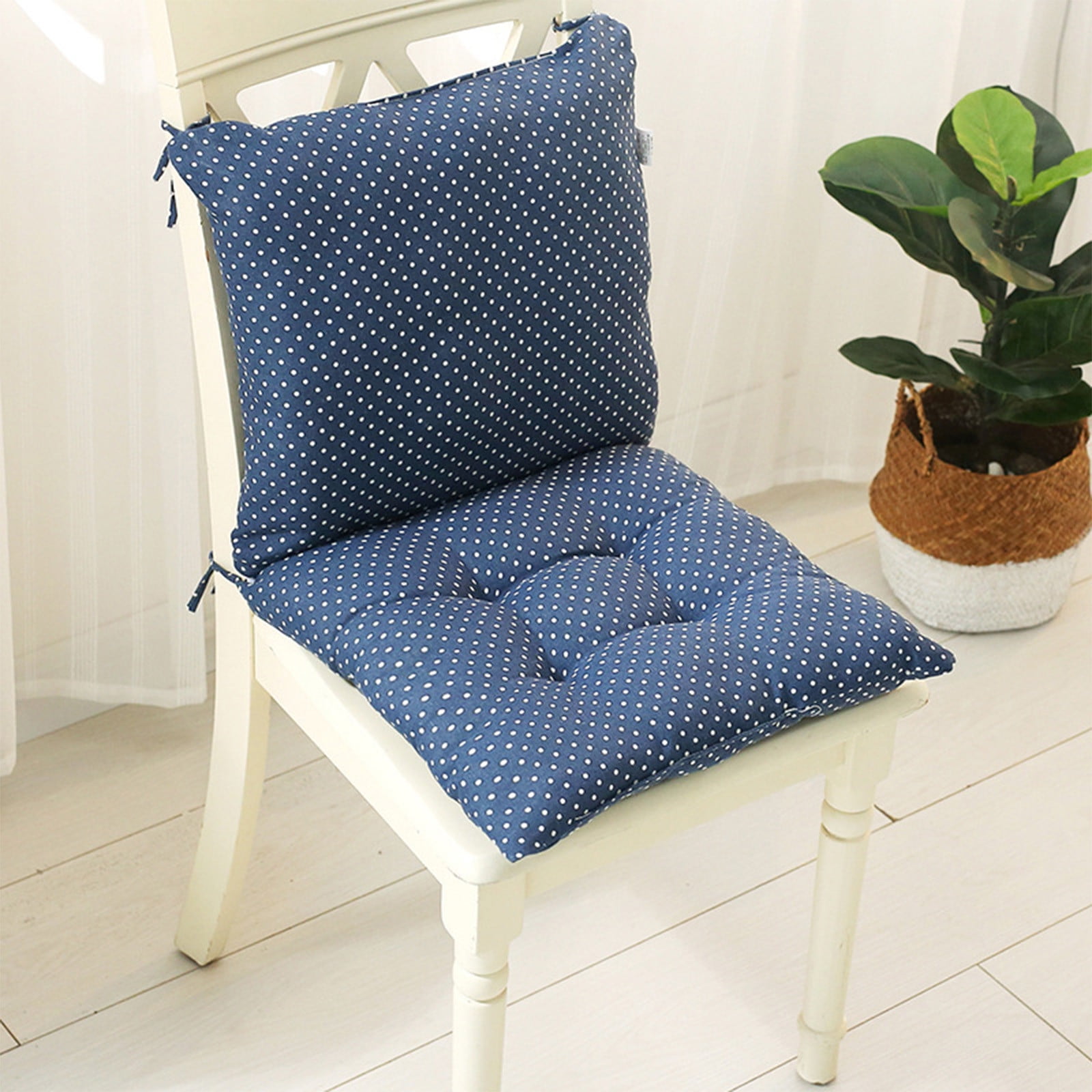 High Back Chair Cushions with Ties, 15.7