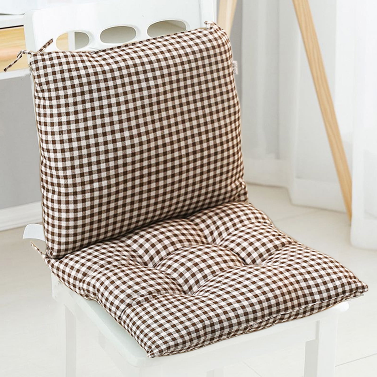 High Back Chair Cushions with Ties, 15.7