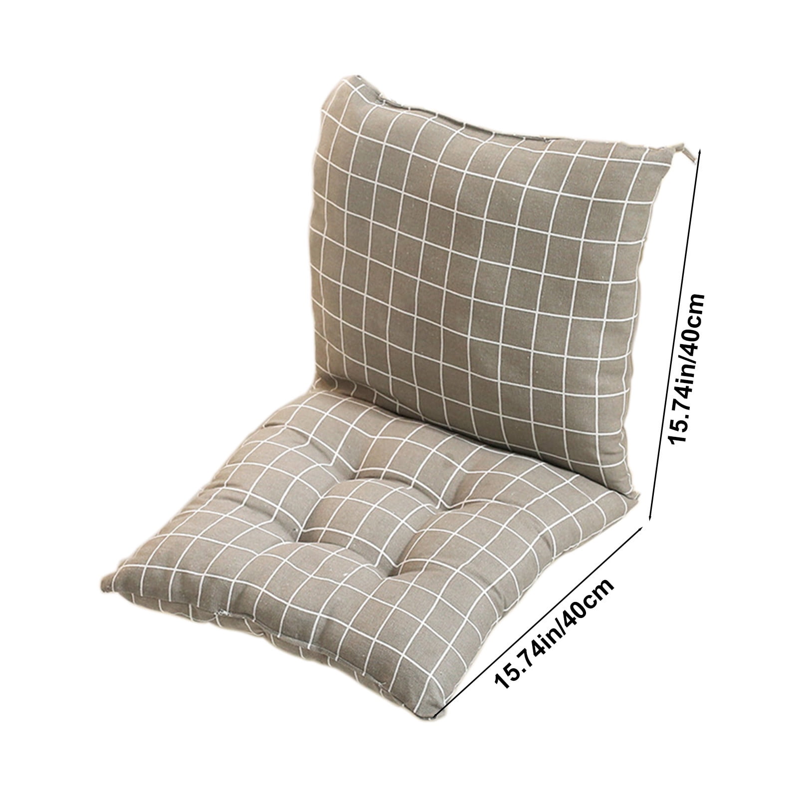 High Back Chair Cushions with Ties, 15.7