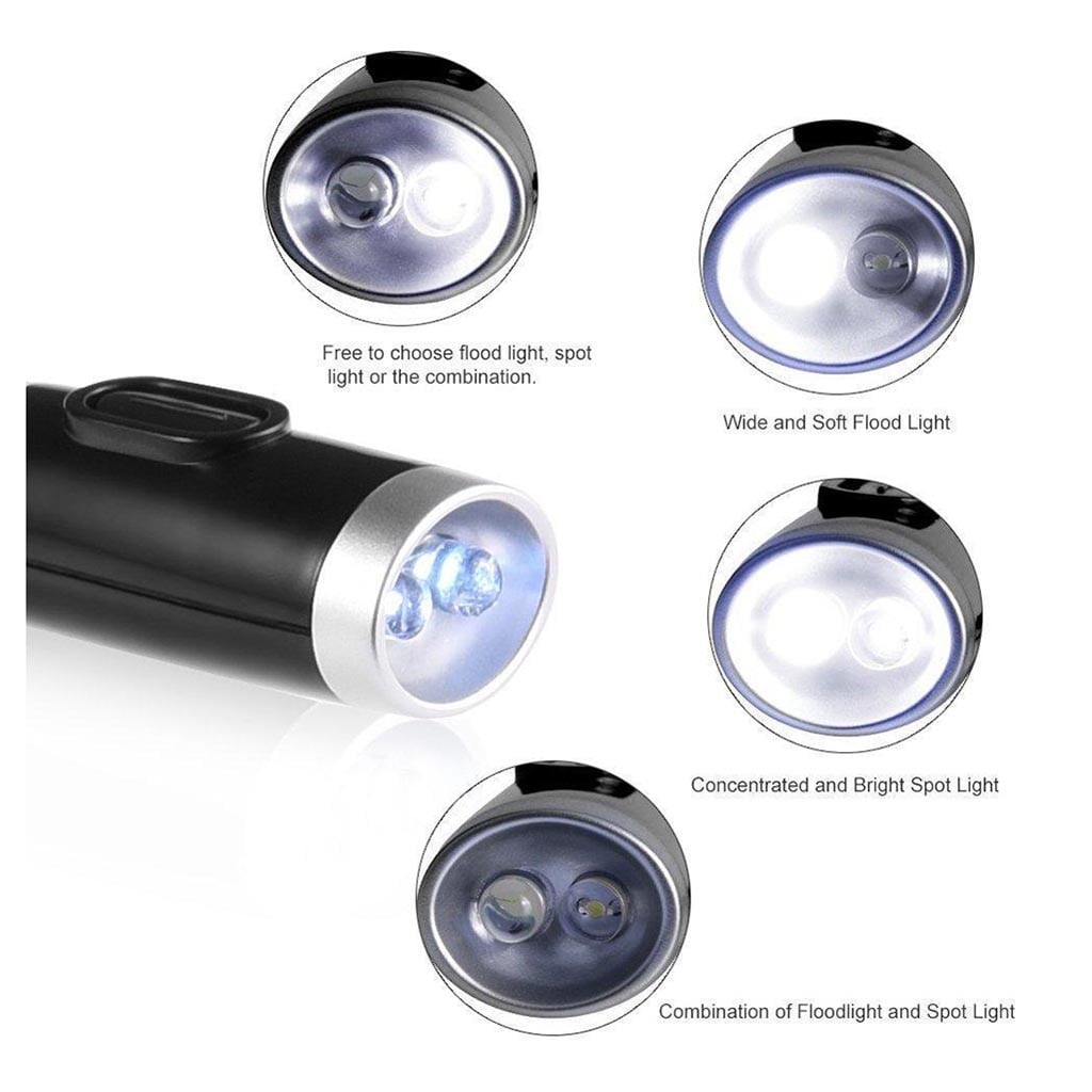 Rechargeable LED Neck Reading Light, 3 Modes Neck Reading Lamp, Hands Free Flexible Torch, U-Shaped LED Light with Soft Silicone Arms Comfortable Wear, for Camping Repairing Knitting Blue - Image 5