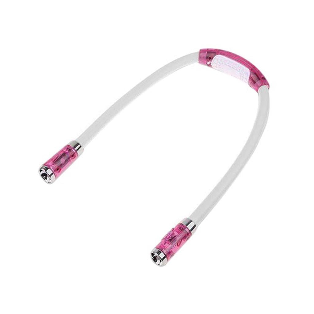 Rechargeable LED Neck Reading Light, 3 Modes Neck Reading Lamp, Hands Free Flexible Torch, U-Shaped LED Light with Soft Silicone Arms Comfortable Wear, for Camping Repairing Knitting Pink - Image 2