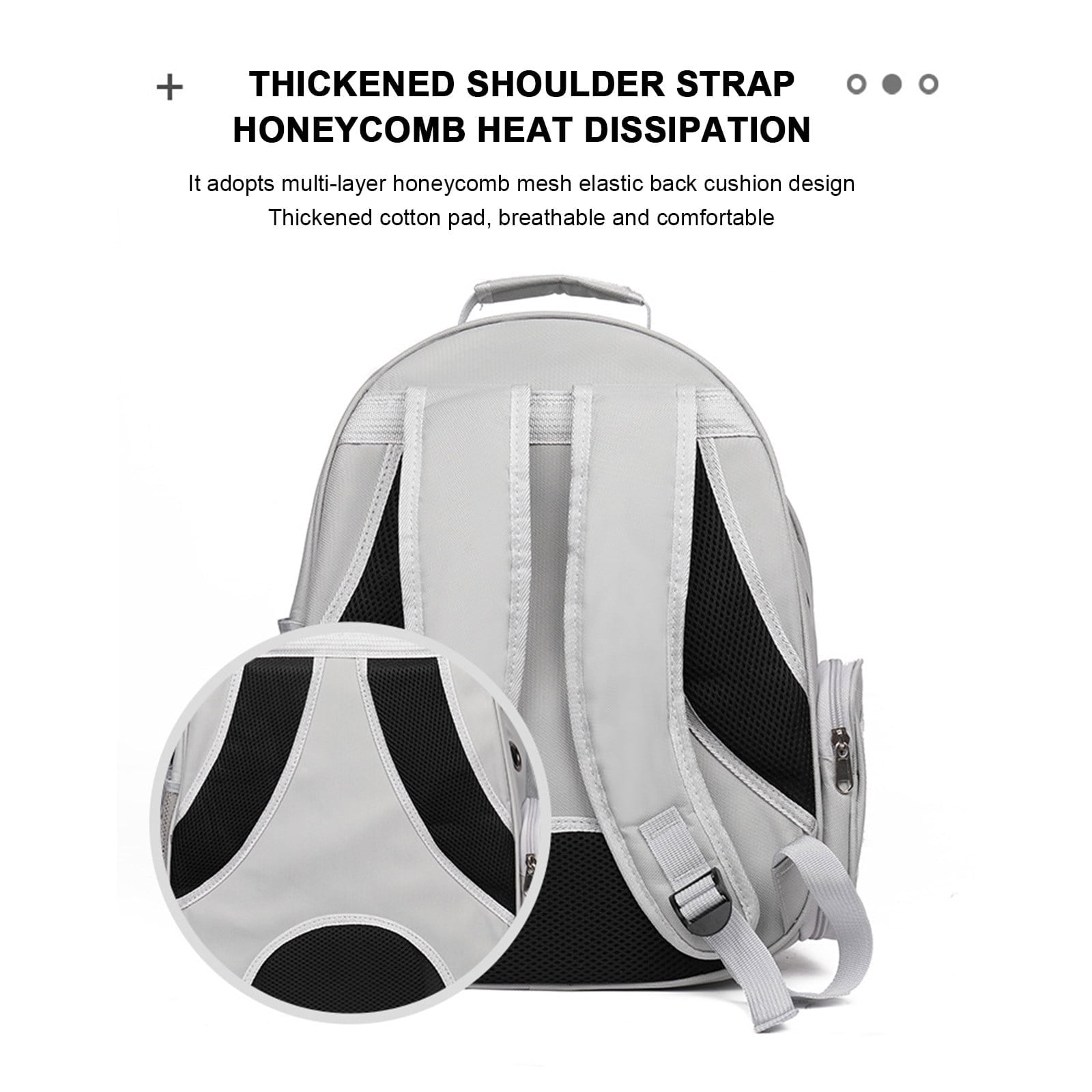 Pet Backpack Carrier, Transparent Space Capsule Pet Backpack Bag with Straps, Breathable Pet Carrier for Traveling Walking Hiking Outdoor Activities E - Image 4
