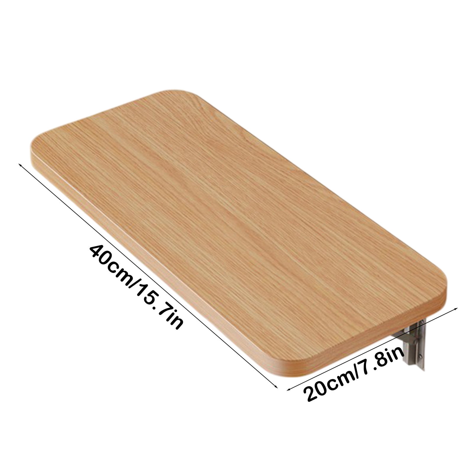 Floating Balcony Railing Table, Outdoor Indoor Wall Mounted Folding Table, Wall Mounted Shelves, Wall Foldable Shelves, Board Shelves, for Bedroom, Living Room, Kitchen Brown - Image 3