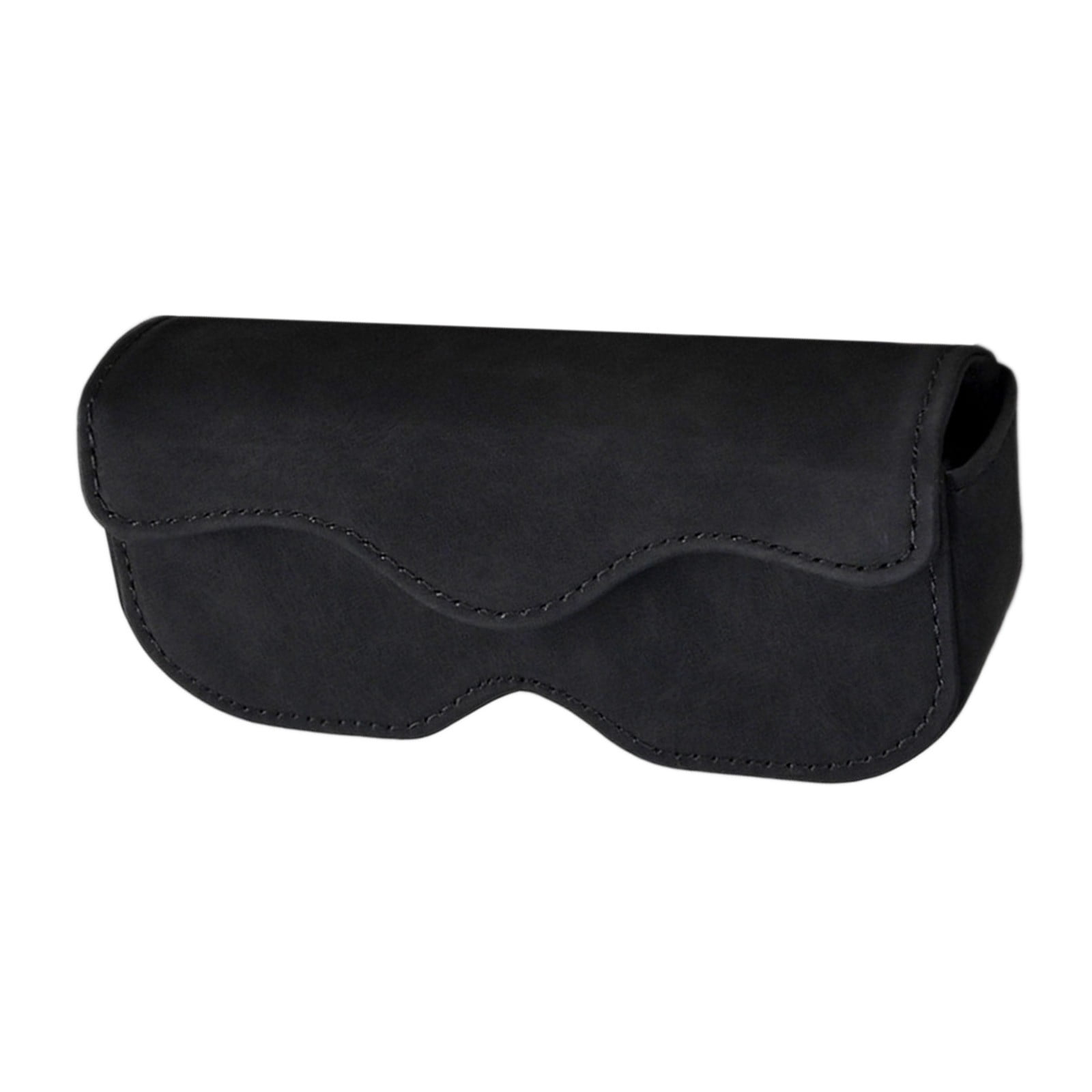 Sunglasses Holder for Car Sun Visor, Leather Auto Eyeglasses Storage Case with Hidden Closure, Protective Glasses Organizer Box, Vehicle Visor Accessories for Woman Man Black - Image 2