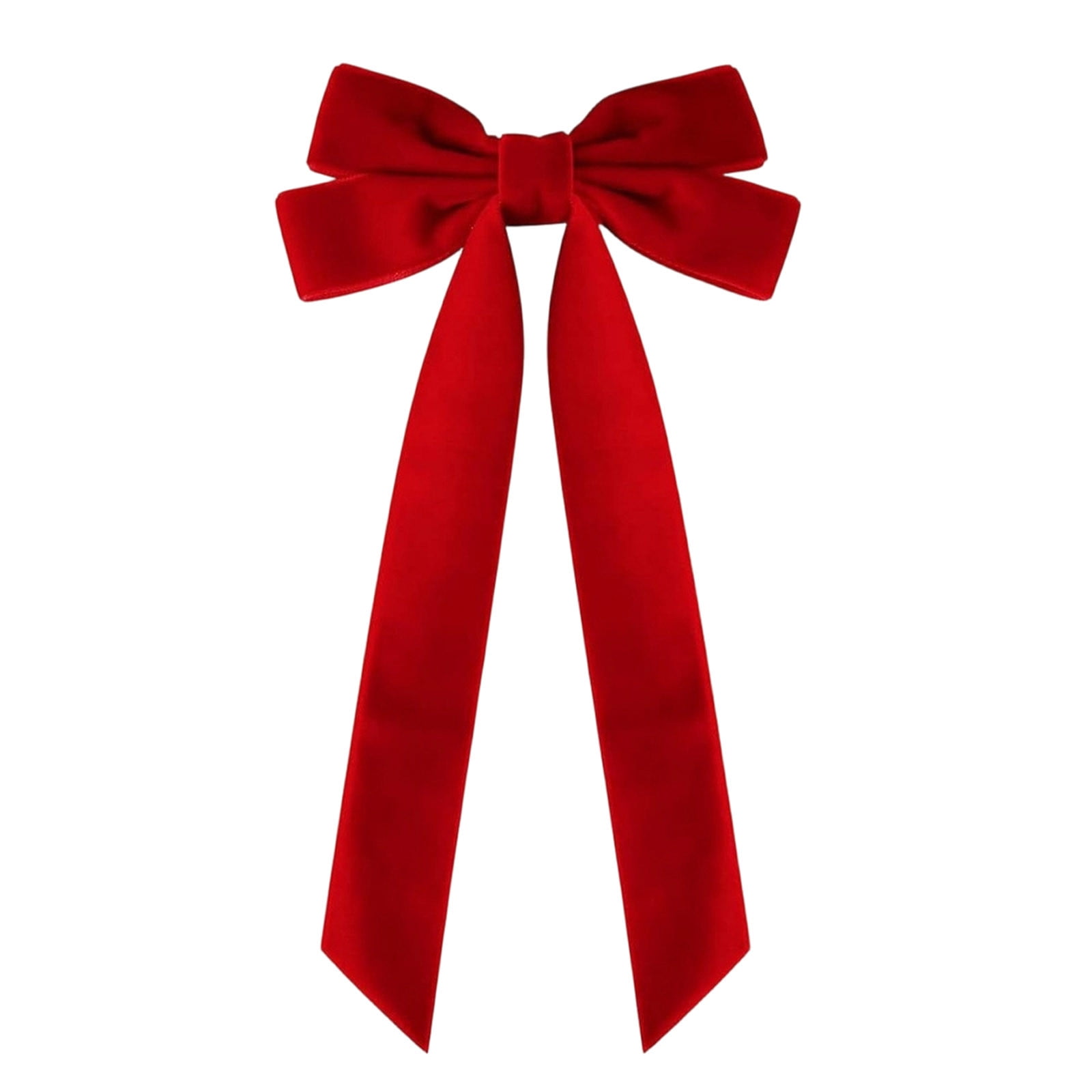16 Pcs Christmas Velvet Bows for Christmas Tree, Rustic Wreath Gift Bows, Burgundy Christmas Ornaments, for Xmas Farmhouse Tree Garland DIY Craft Wrapping Decorative Red - Image 6