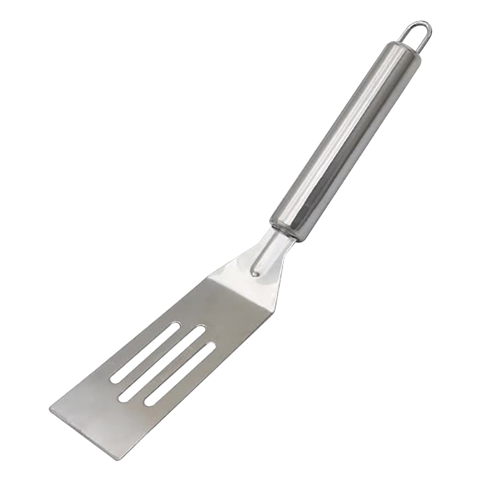 Small Spatula, Mini Serving Brownie Spatula, Stainless Steel Slotted Spatula, Non-Stick, for Serving and Flipping Cooking, Pancakes Desserts Cookie Eggs Lasagna Silver - Image 1