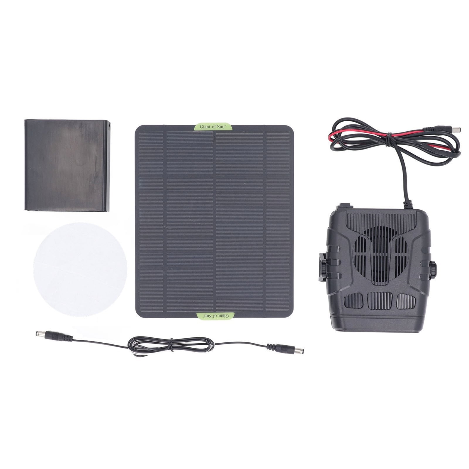 Solar Powered Heater, Winter Chicken Coop Heater, Solar Greenhouse Heater with Overheat Protection, for Drying Heating Warm Wind Gear As shown - Image 2