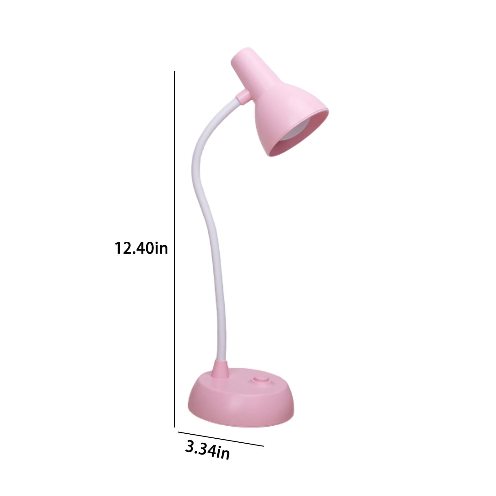 Cute Desk Lamp with USB Charging Port, Dimmable LED Reading Lamp, Flexible Gooseneck Auto Dimming Table Task Light, Bedside Reading Table Lamp, for Home Office Dorm Bedside Pink - Image 3
