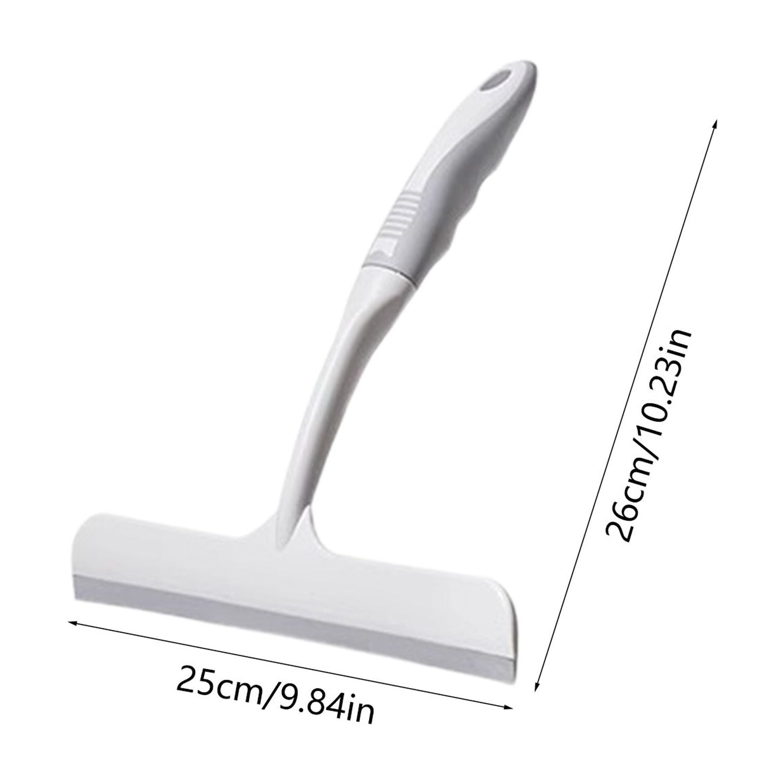 Shower Glass Squeegee, Window Glass Squeegee Shower Mirror Wiper, Door Wipe Blade, Multipurpose Cleaning Accessory, for Window, Windshield, Aquarium, Wall, Floor, Bathroom, Tile, Kitchen White,L - Image 3