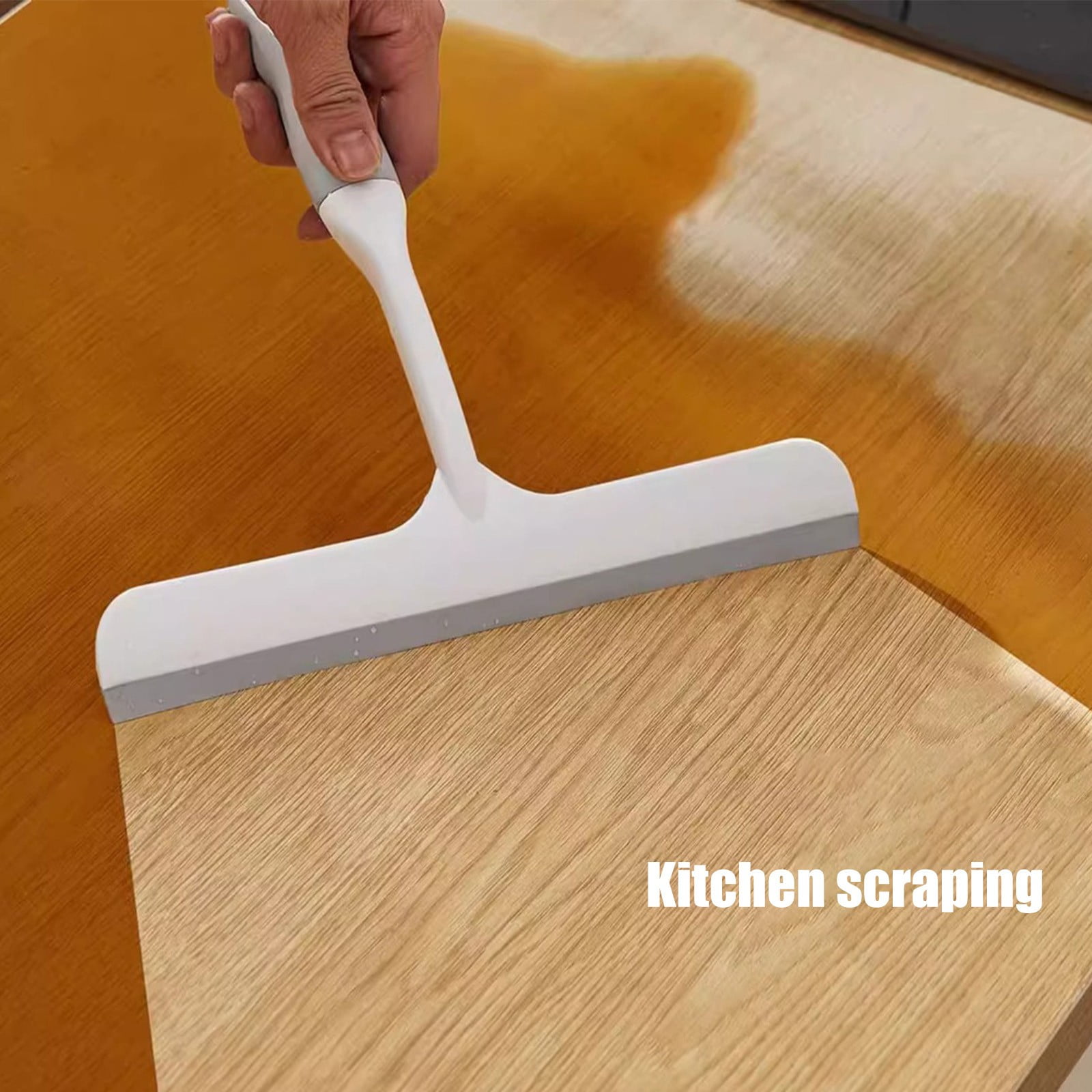 Shower Glass Squeegee, Window Glass Squeegee Shower Mirror Wiper, Door Wipe Blade, Multipurpose Cleaning Accessory, for Window, Windshield, Aquarium, Wall, Floor, Bathroom, Tile, Kitchen White,L - Image 5