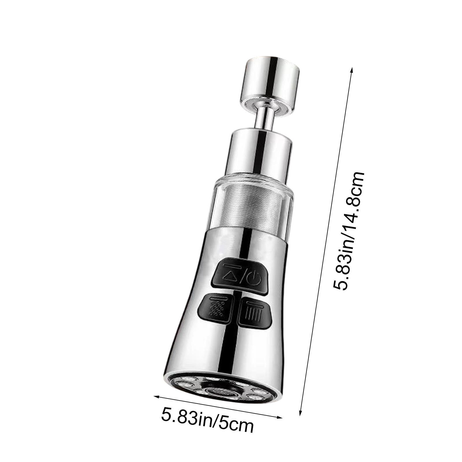 Sink Water Filter Faucet, 360 Rotating Faucet Filter, 3 Mode Sprayer, Extender Purifier, Remove Heavy Metal Hard Water, for Home Toilets Kitchen Bathroom Black - Image 3