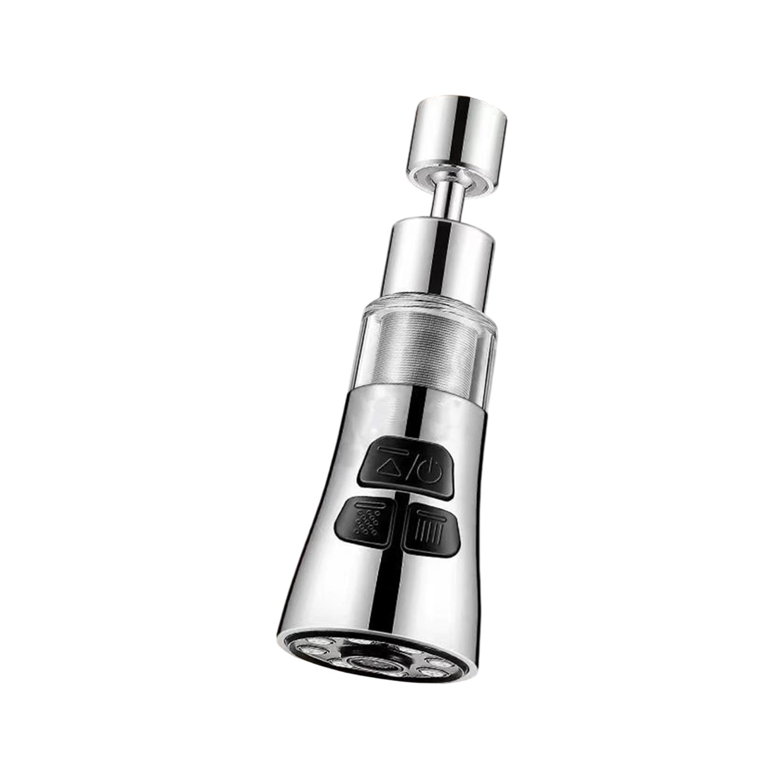 Sink Water Filter Faucet, 360 Rotating Faucet Filter, 3 Mode Sprayer, Extender Purifier, Remove Heavy Metal Hard Water, for Home Toilets Kitchen Bathroom Gray - Image 2