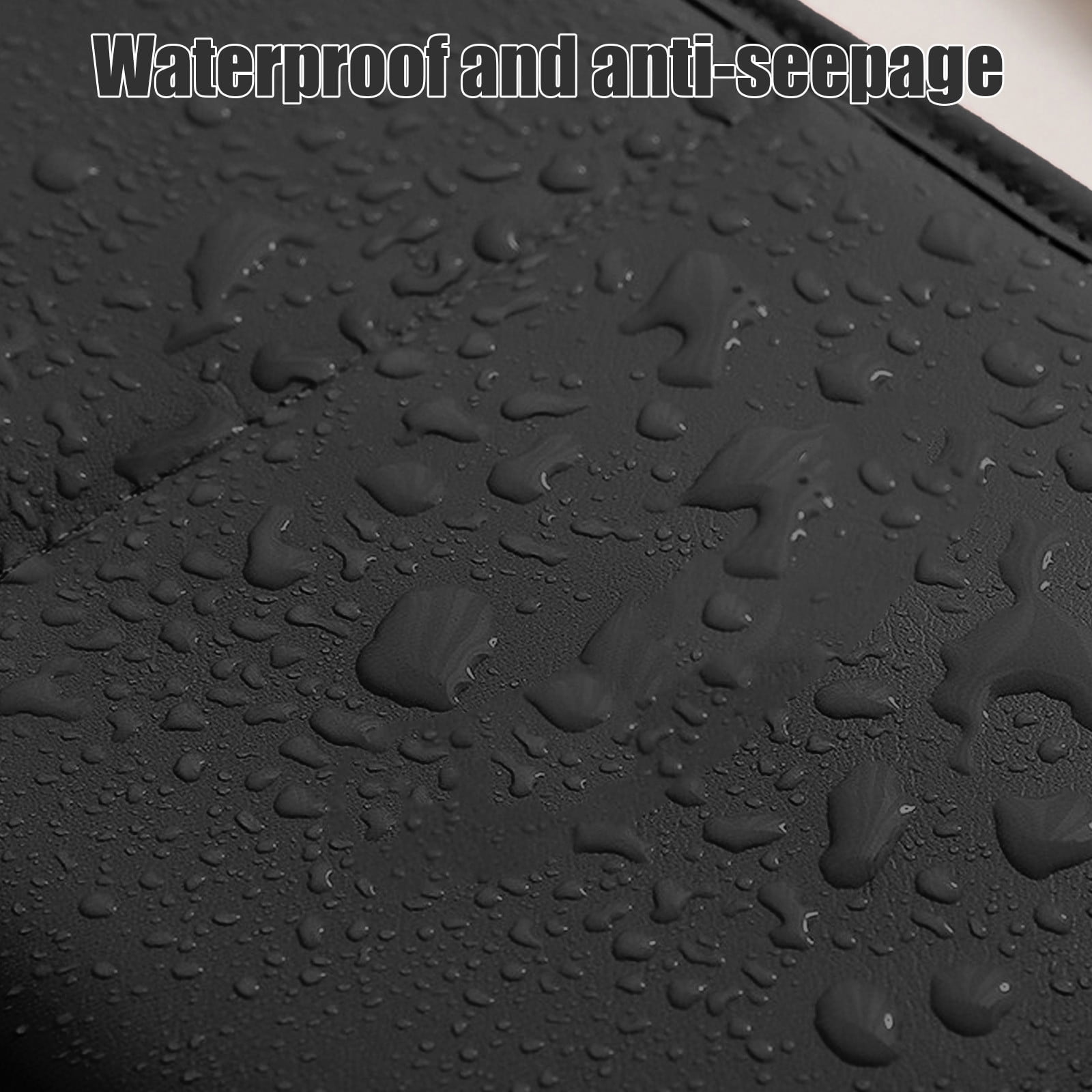 Makeup Brush Bag, Waterproof Stand-Up Makeup Brush Holder Organizer, Travel Make up Brush Pouch Cosmetic Bags, Painting and Makeup Bag, Large Capacity Makeup Brush Storage Bag Black - Image 4