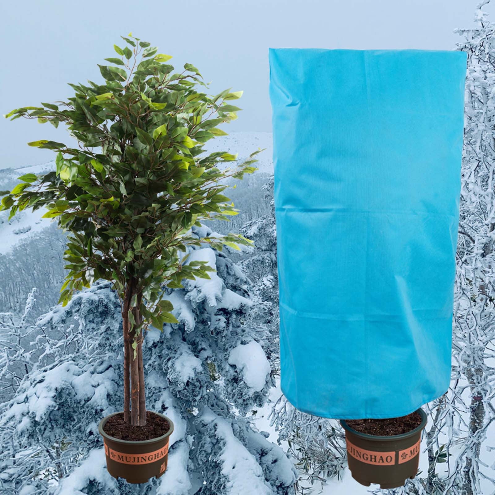 Plants Covers Freeze Protection, Frost Blankets with Drawstring, Winter Plants Protection Covers for Outdoor Plants Potted Shrubs X - Image 2